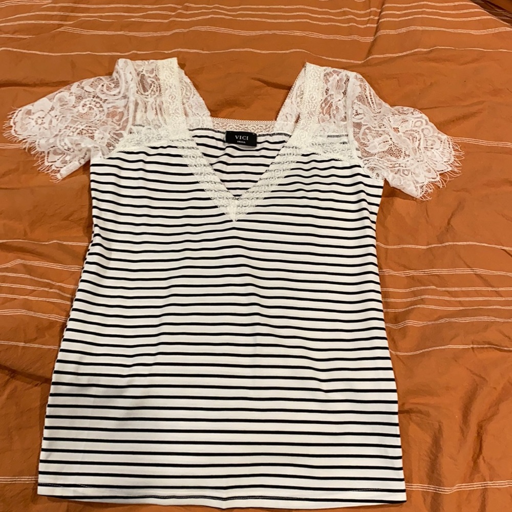Striped vici blouse